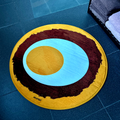 Eierbal badmat (70x70cm rond)