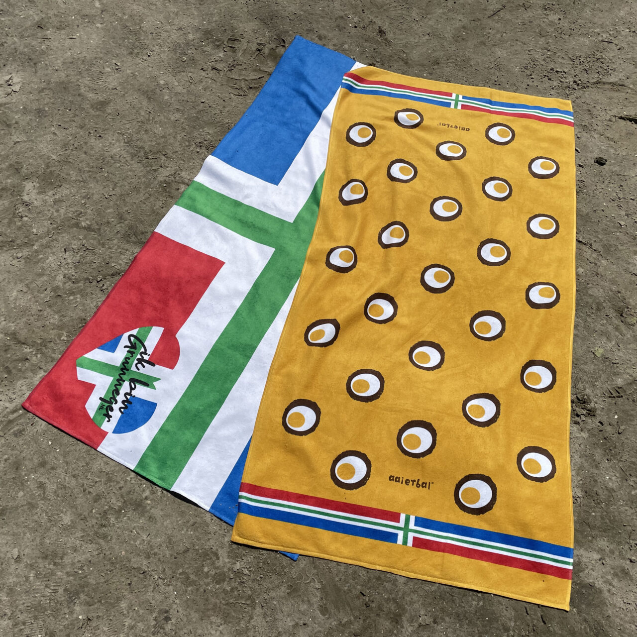 Set Eierbal-vlag handdoek-strandlaken