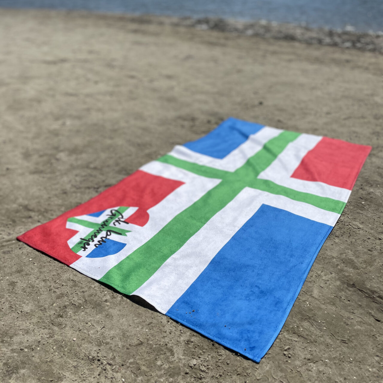 Groninger vlag handdoek-strandlaken