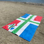Set Eierbal-vlag handdoek-strandlaken