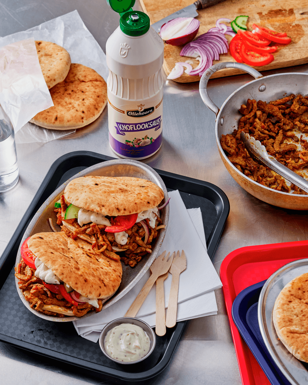 Knoflooksaus - Oliehoorn (900 ml)