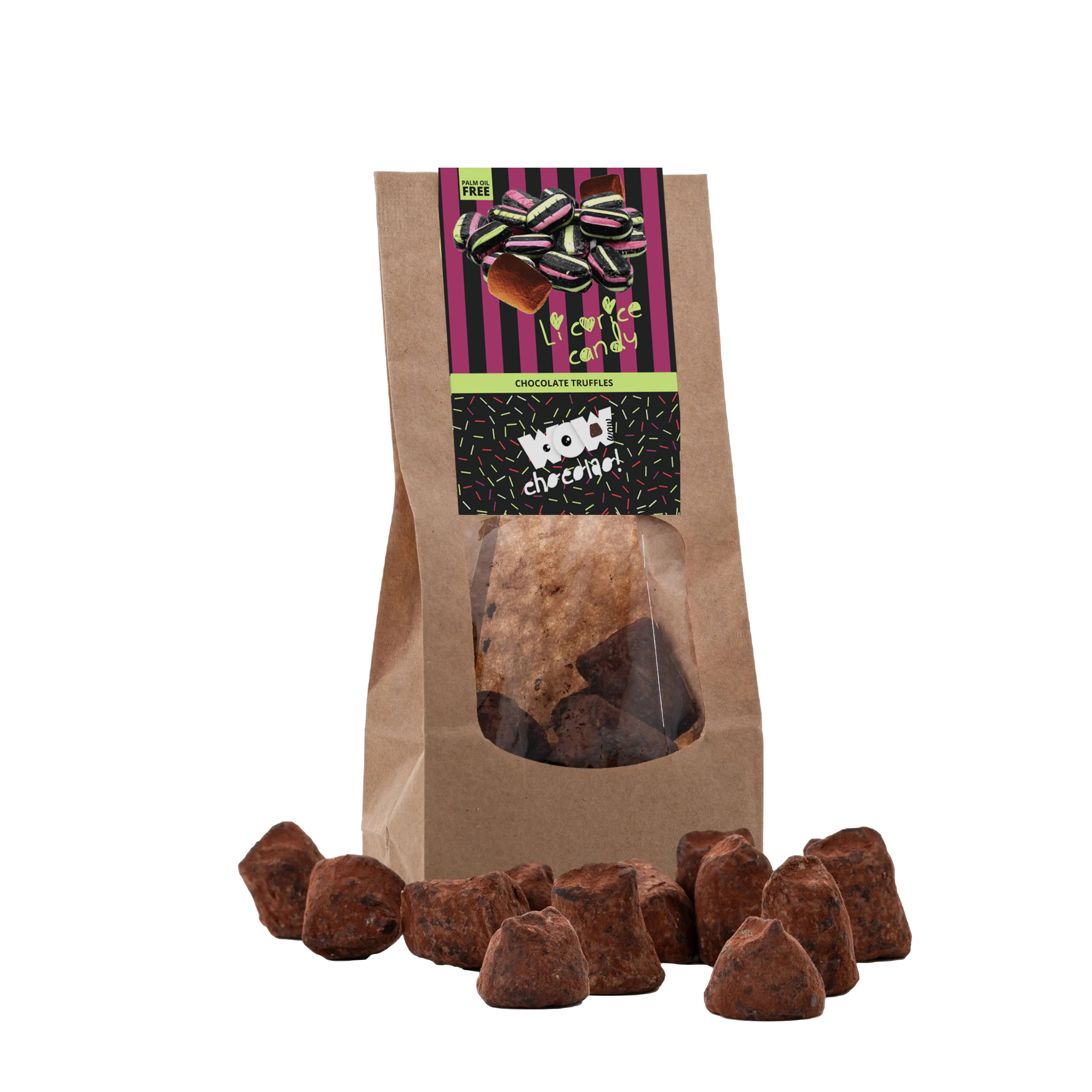 Liquorice Chocolate Truffles - Biodegradable bag 130g