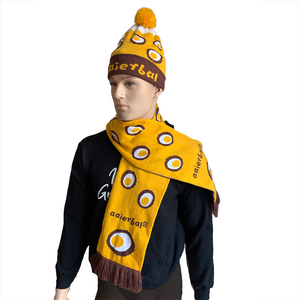 (set) Eierbal muts en sjaal