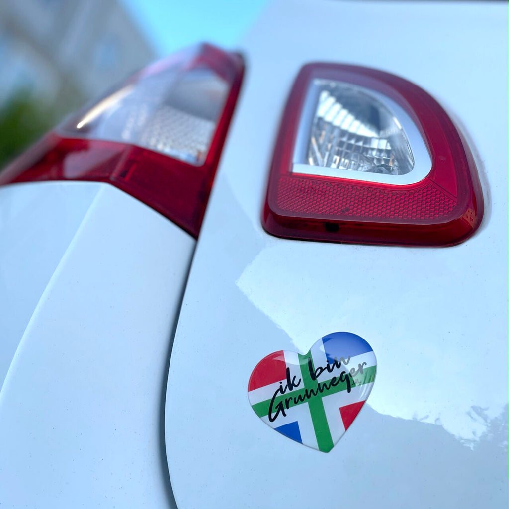 3D stickers Groningen vlag (per 2 stuks)