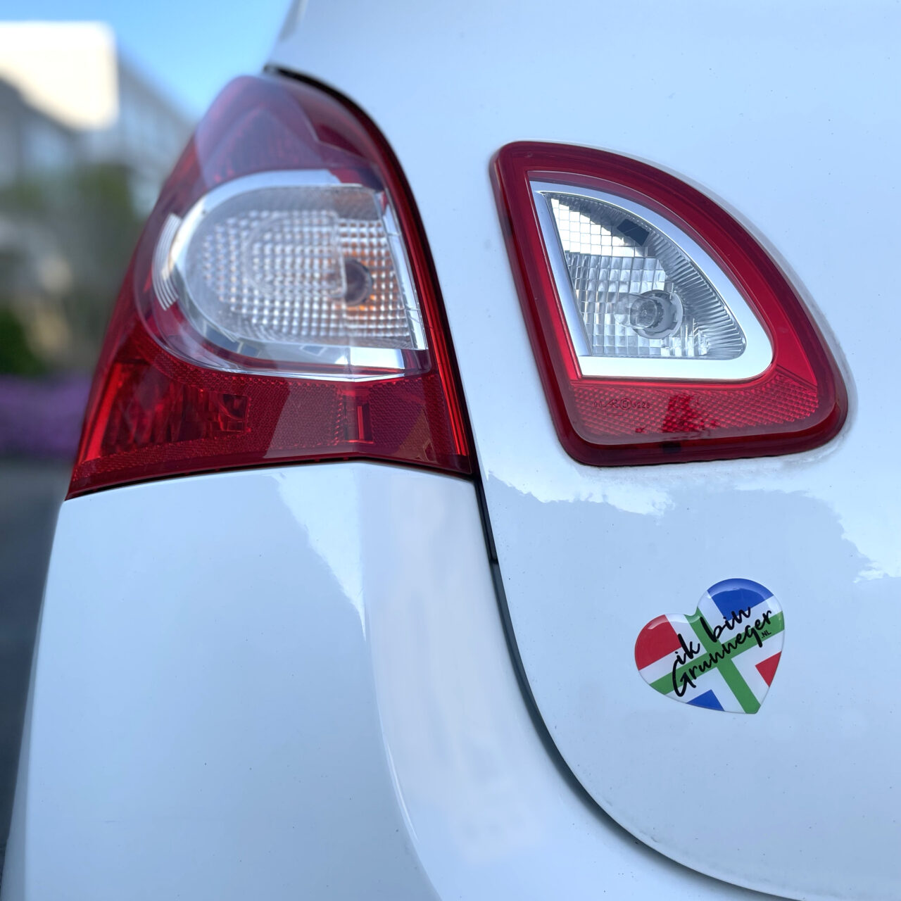 3D stickers Groningen vlag (per 2 stuks)