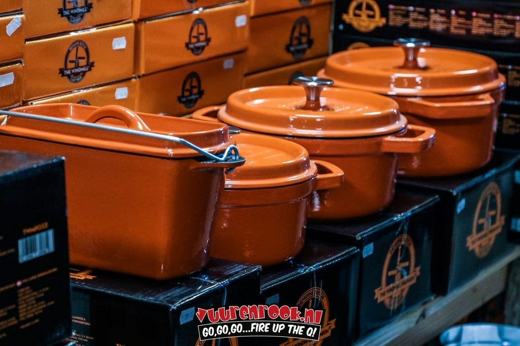 The Windmill Premium Emaille BBQ Pan Small