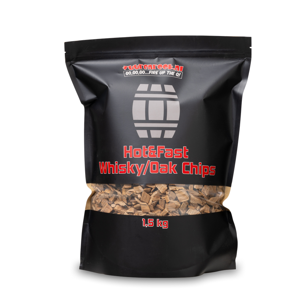 Vuur&Rook Hot&Fast Whisky / Eiken Chips 1,5 kg