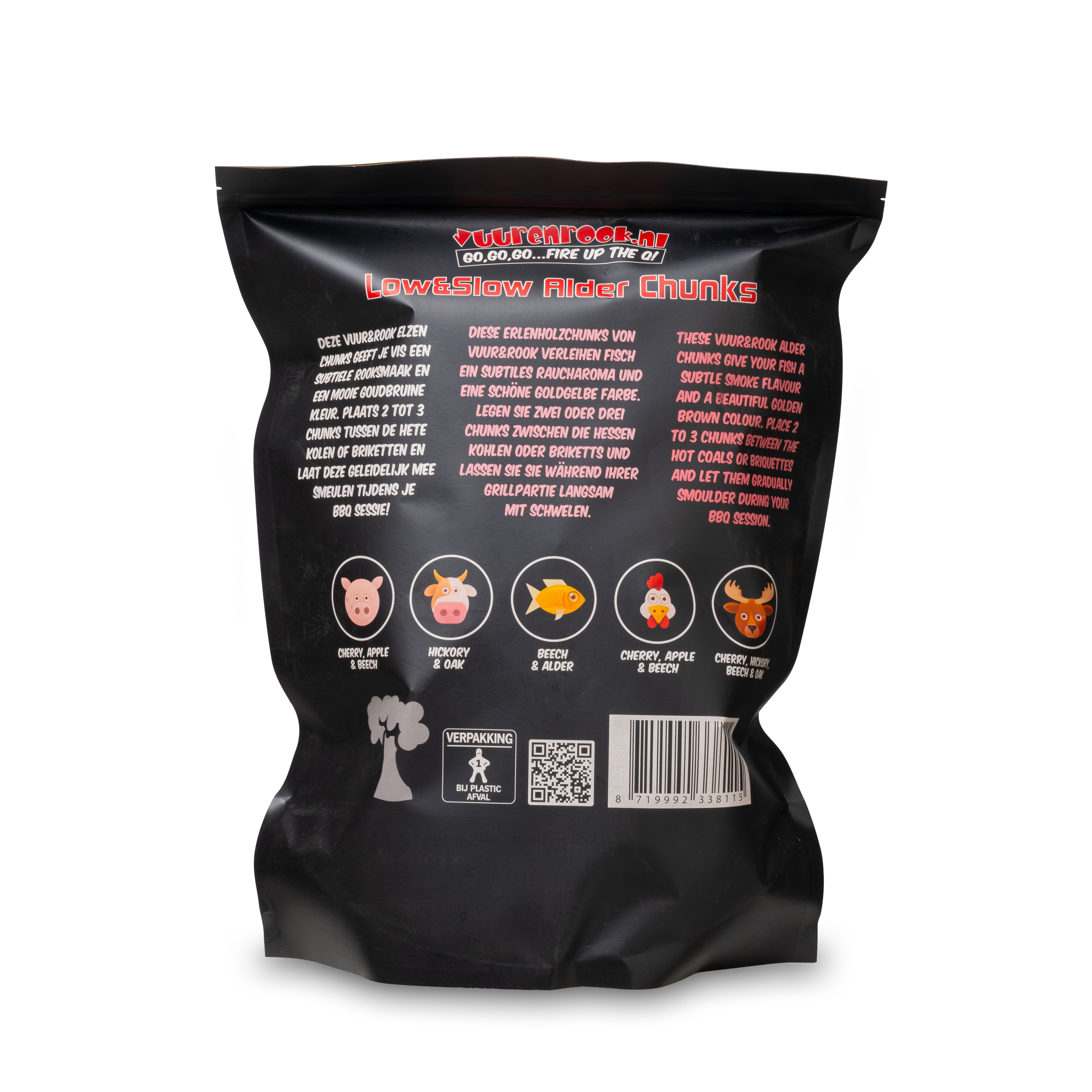Vuur&Rook Low&Slow Alder Chunks 1,5 kg