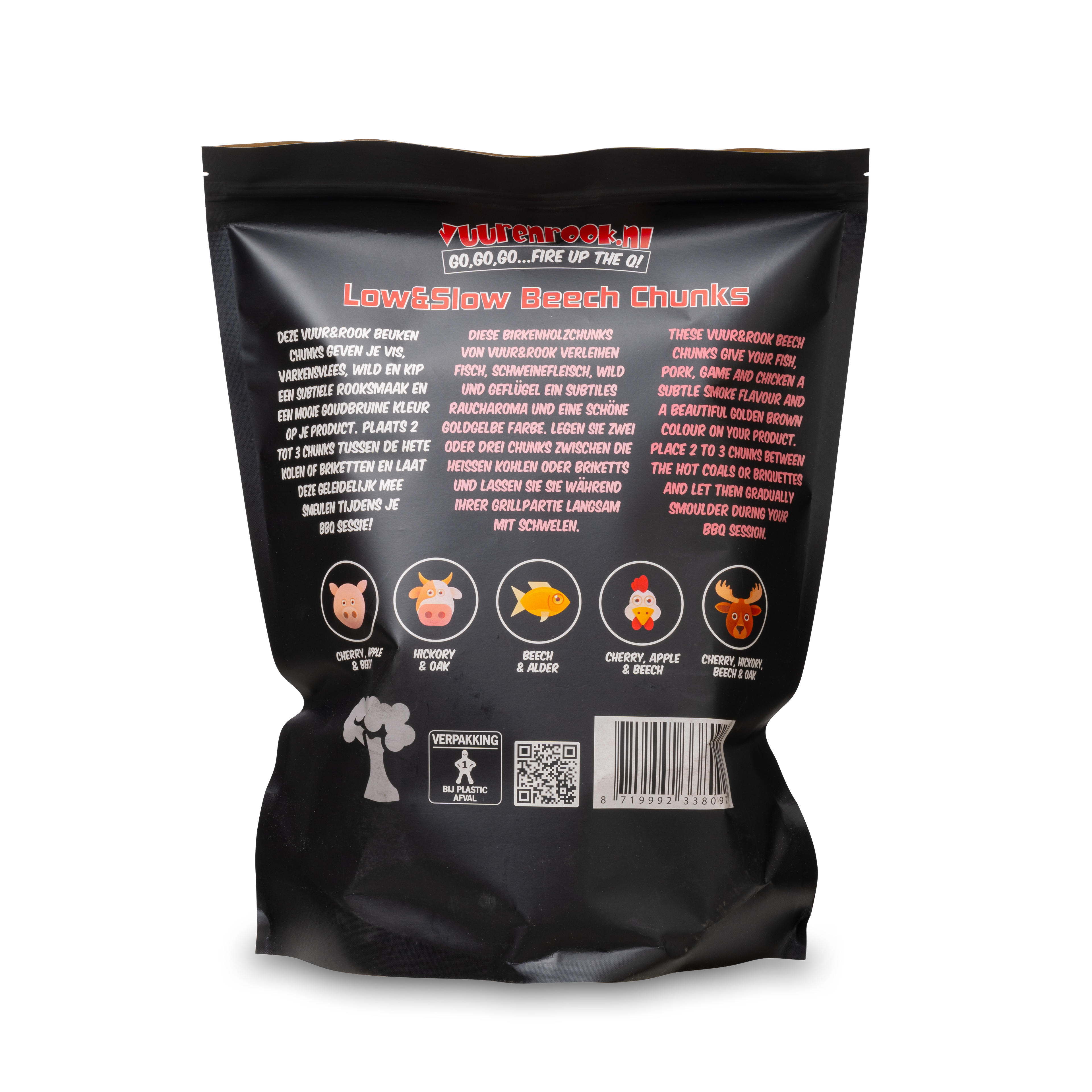Vuur&Rook Low&Slow Beuken Chunks 1,5 kg