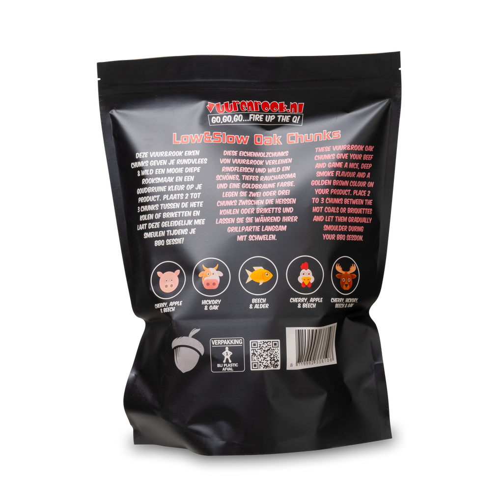 Vuur&Rook Low&Slow Eiken Chunks 1,5 kg