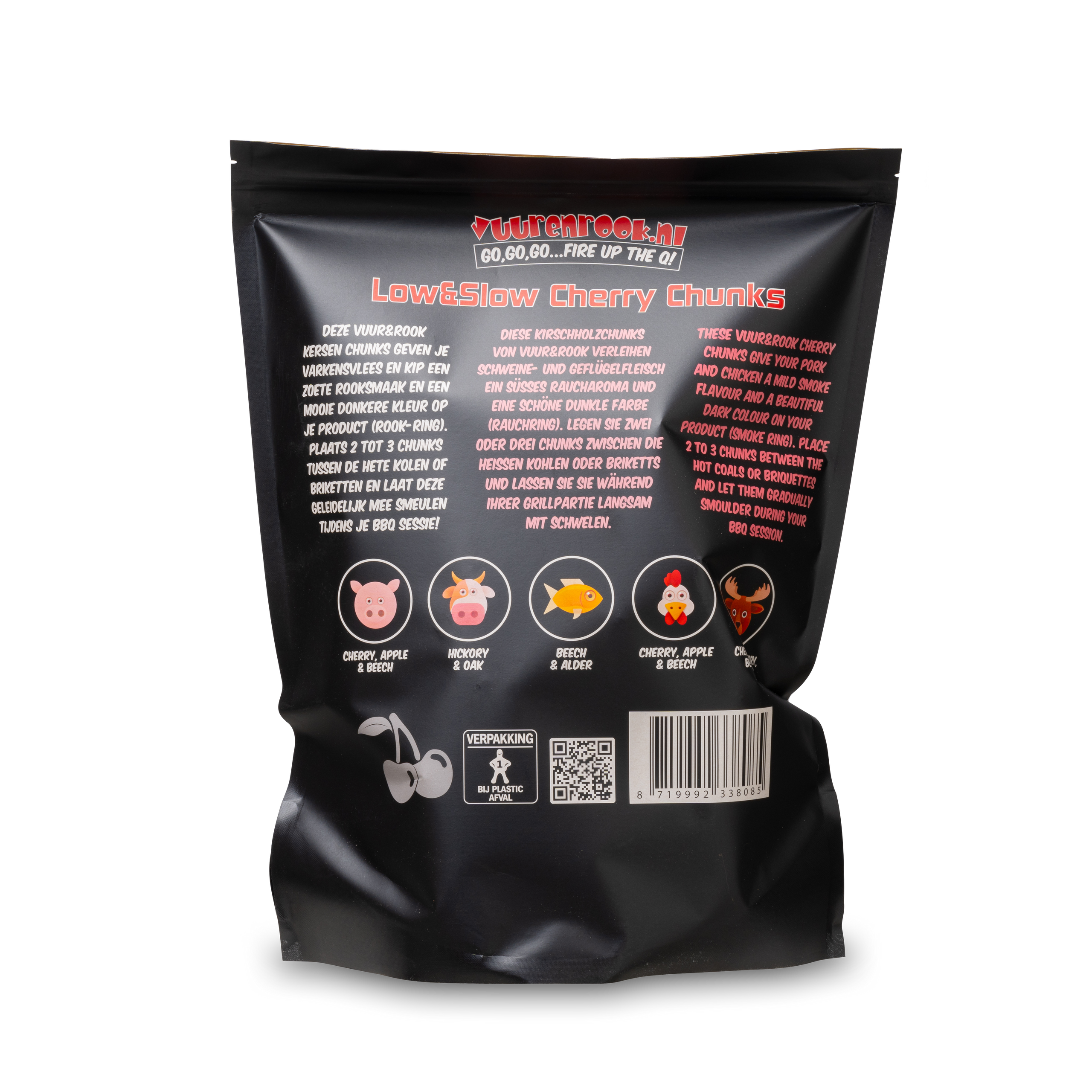 Vuur&Rook Low&Slow Kersen Chunks 1,5 kg