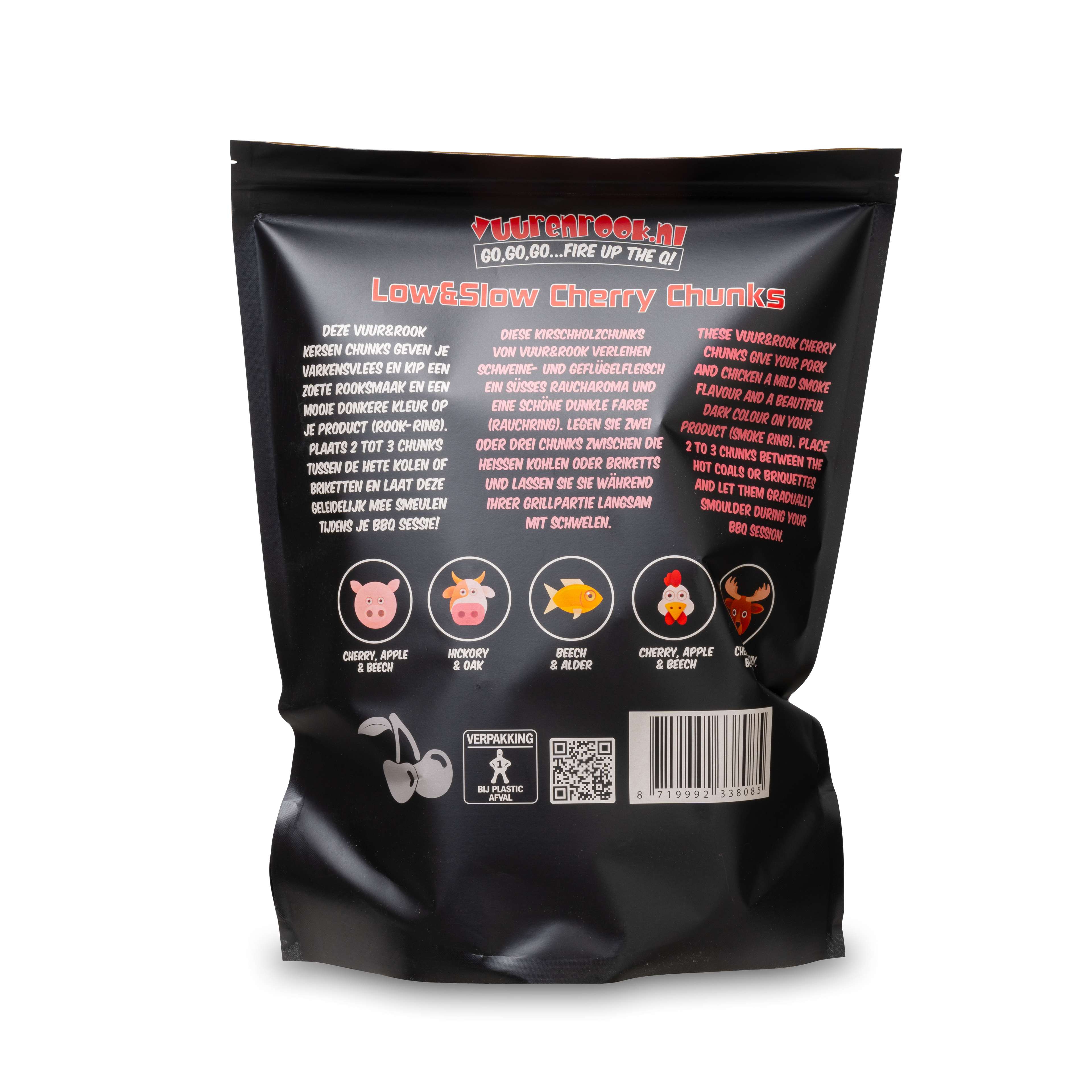 Vuur&Rook Low&Slow Kersen Chunks 1,5 kg