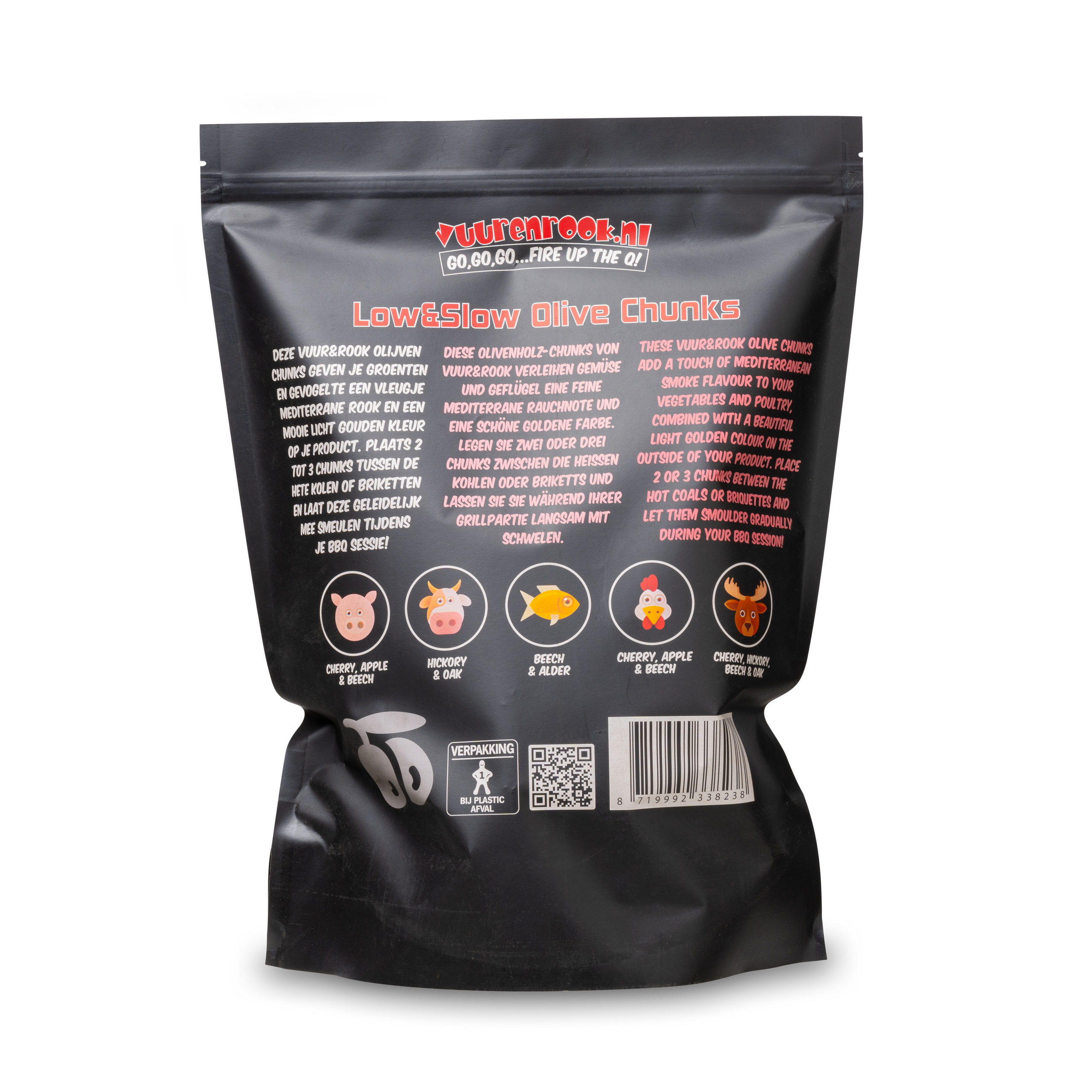 Vuur&Rook Low&Slow Olijf Chunks 1,5 kg