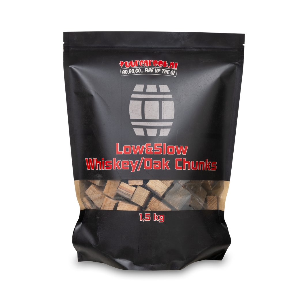 Vuur&Rook Low&Slow Whisky / Eiken Chunks 1,5 kg