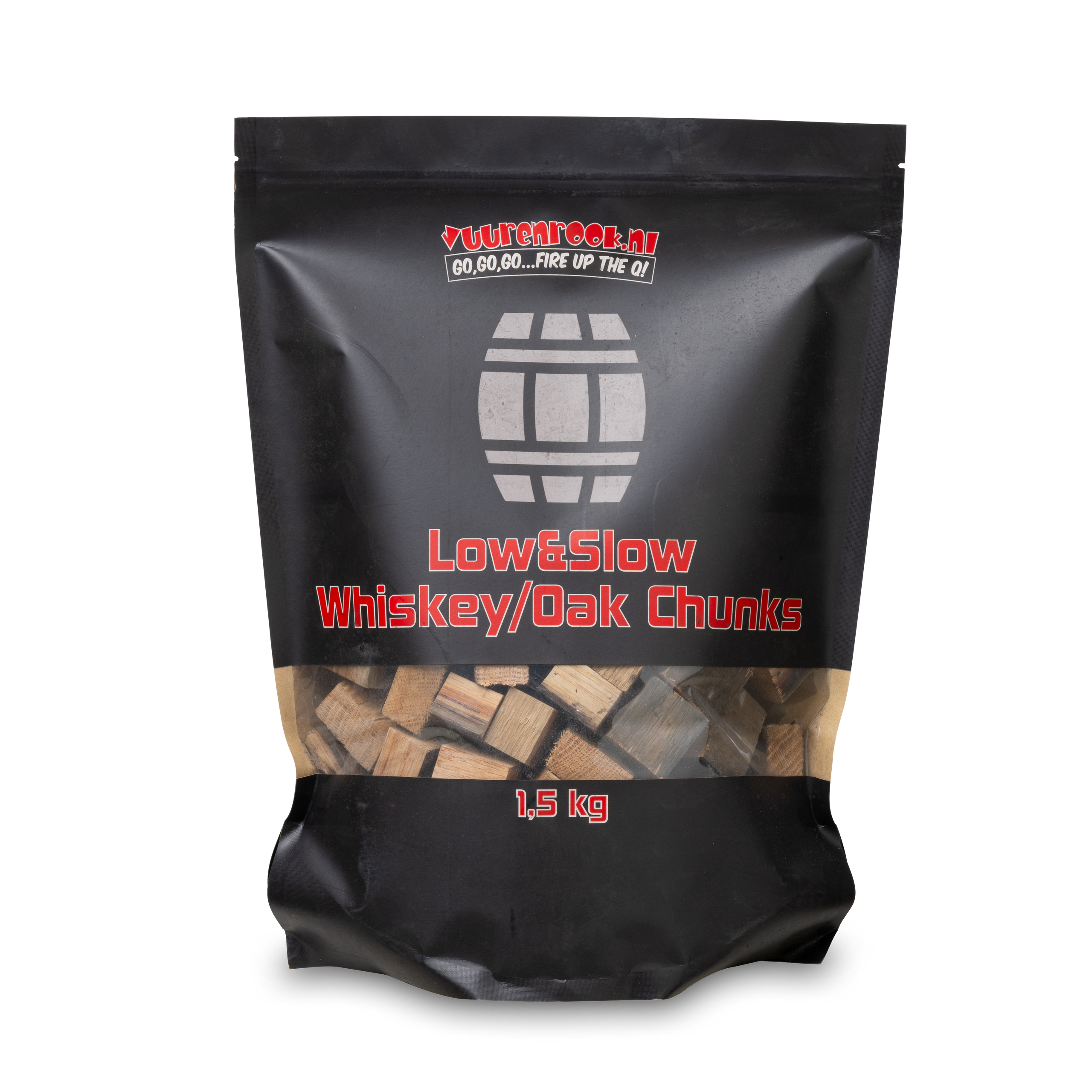 Vuur&Rook Low&Slow Whisky / Eiken Chunks 1,5 kg